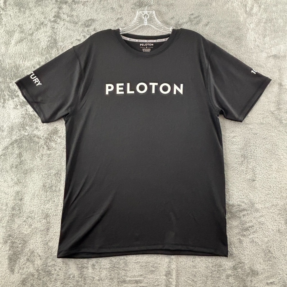Peloton Reach 100 Classic Short‎ Sleeve T-Shirt Adult M Black Pullover Tee